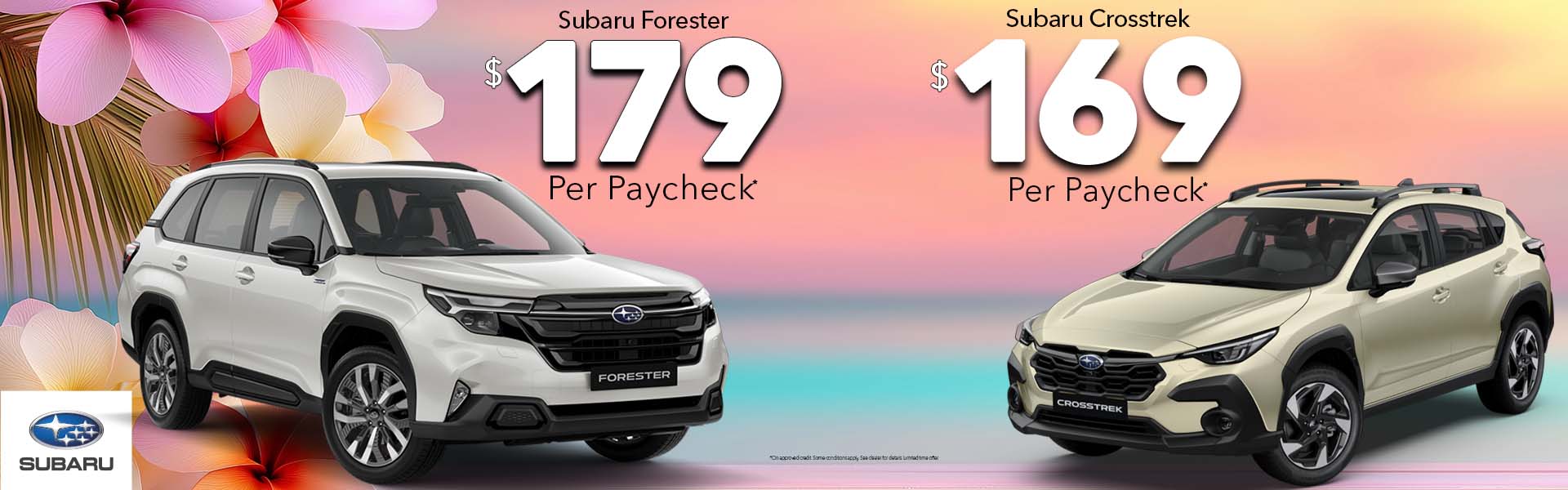 Subbaru Forseter and Crosstrek