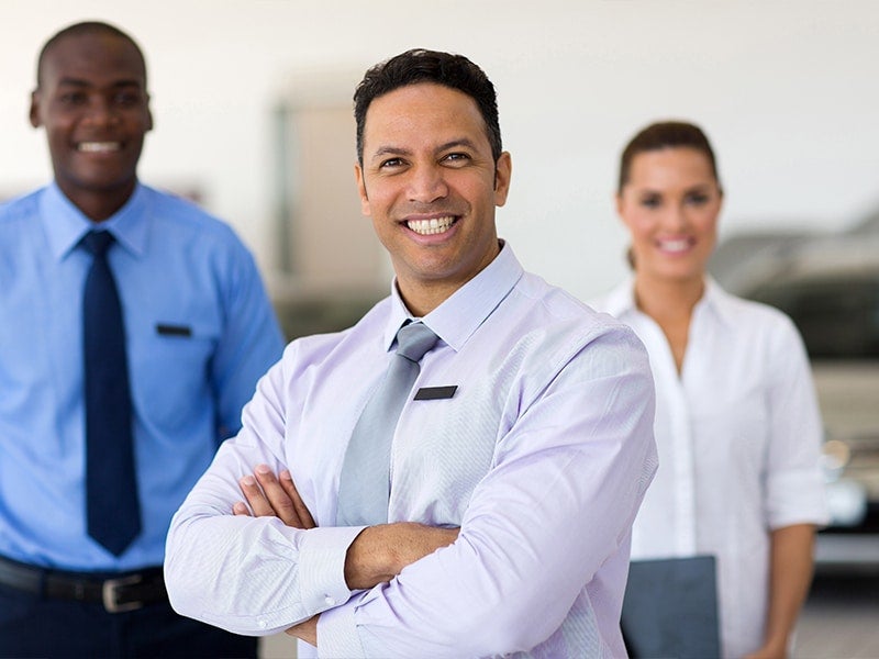 Associates at a car dealership